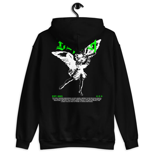 Green "Butterflies" Heavyweight Hoodie - exta