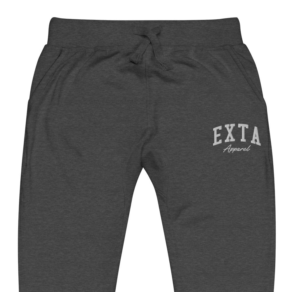 Embroidered Fleece Sweatpants - exta