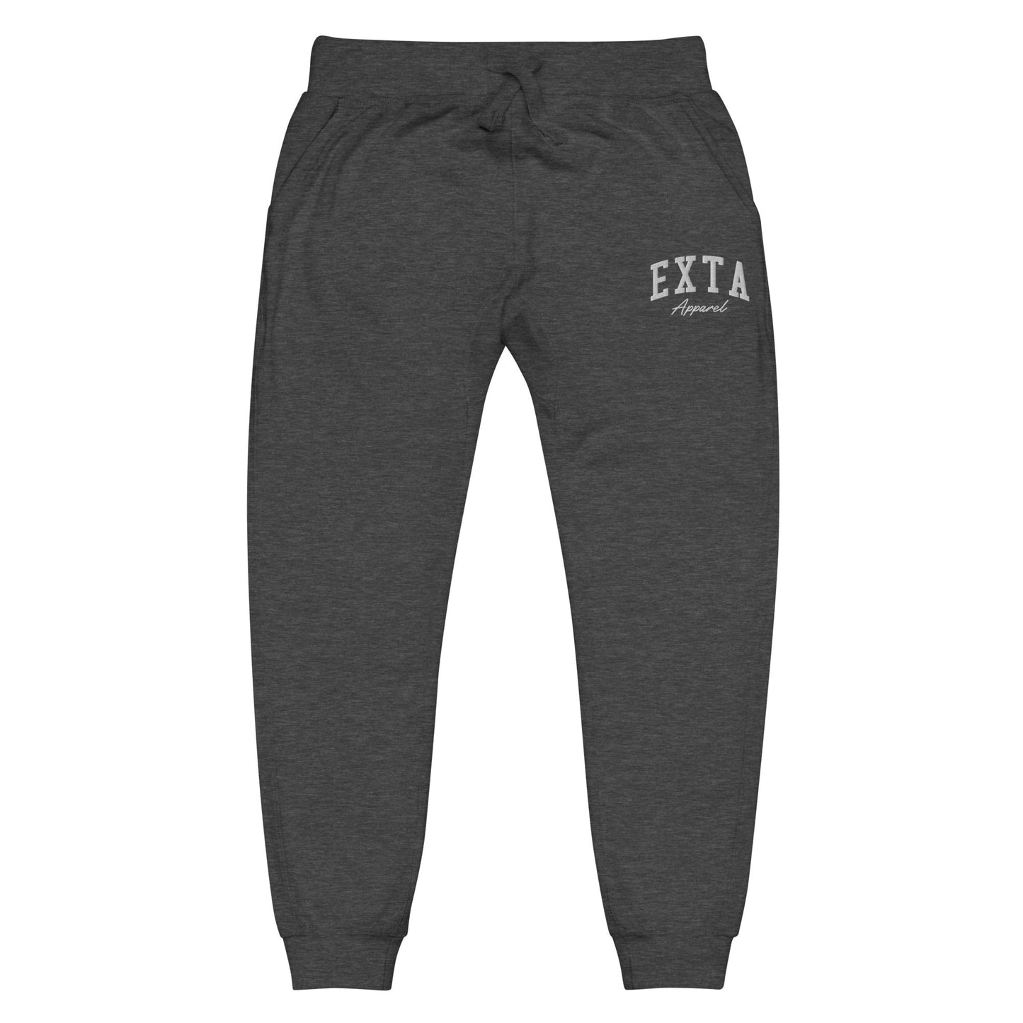 Embroidered Fleece Sweatpants - exta