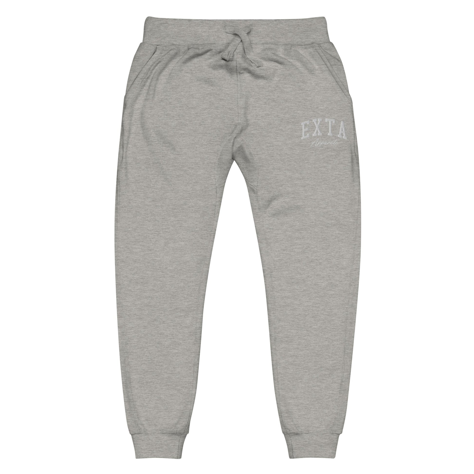 Embroidered Fleece Sweatpants - exta