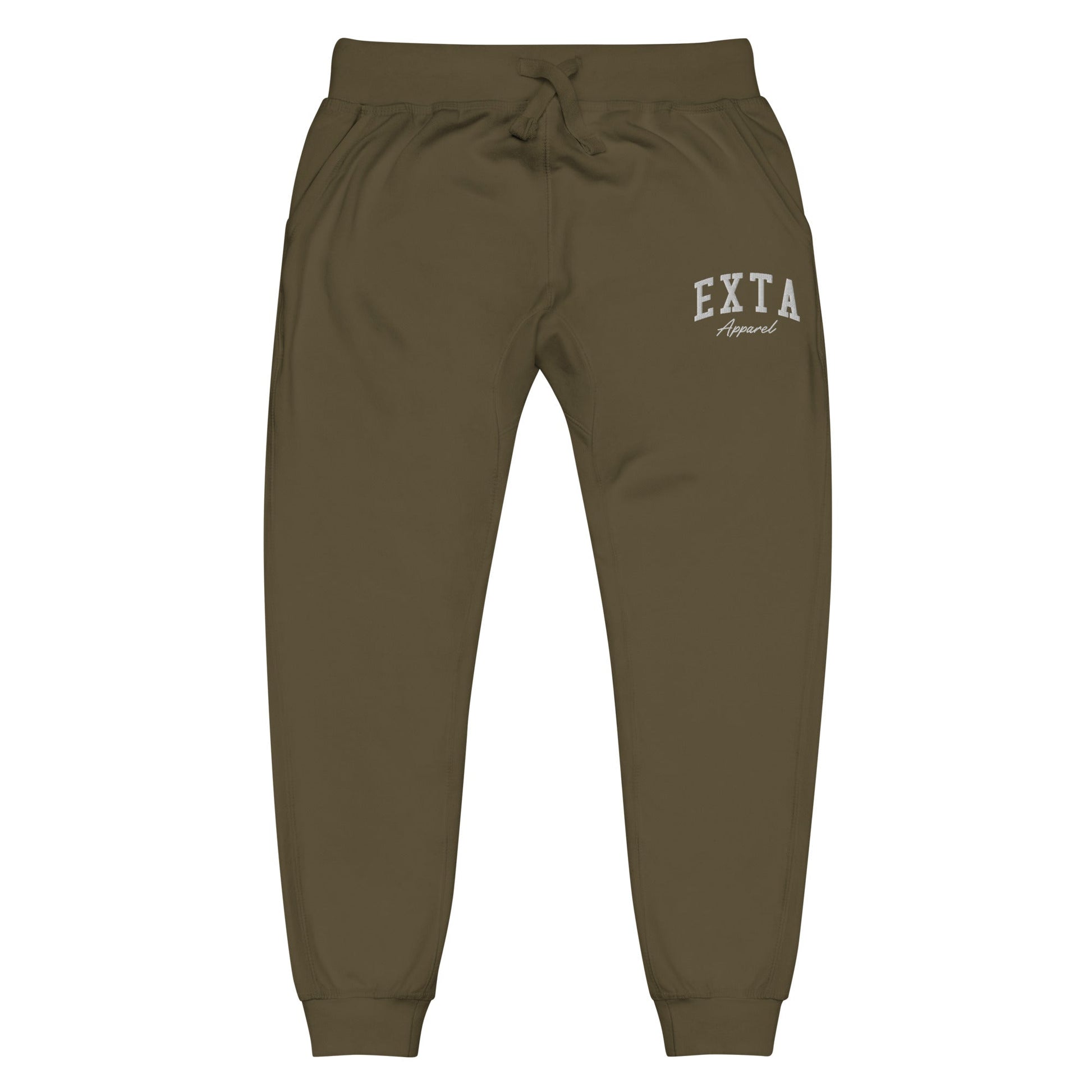 Embroidered Fleece Sweatpants - exta